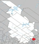 Saint-Félix-de-Valois Quebec location diagram